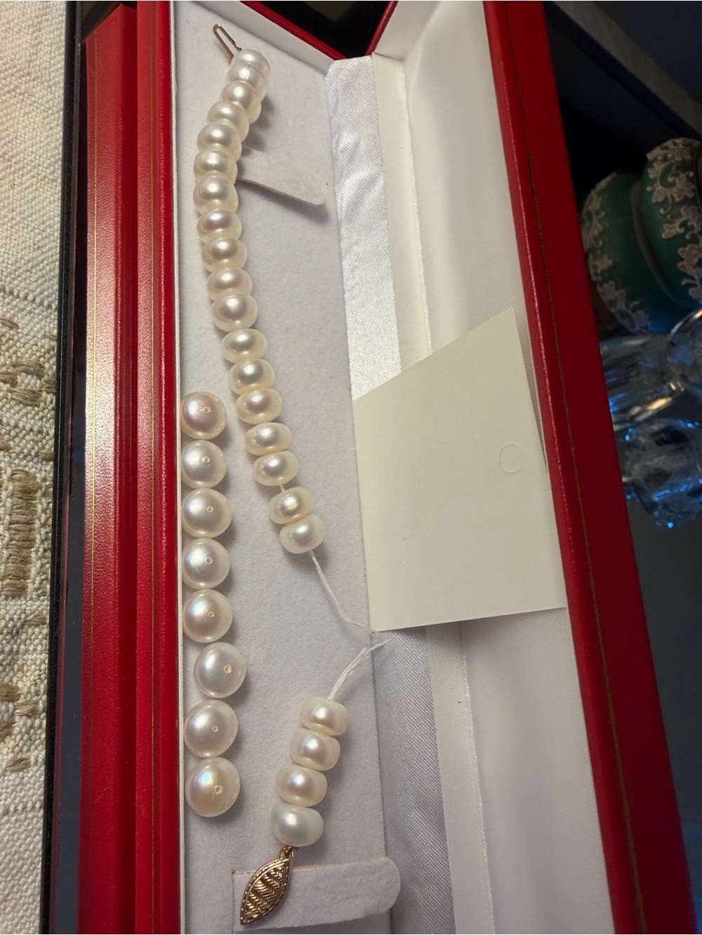 14k Real Pearl Bracelet 14k Gold Clasp *Needs to be restrung